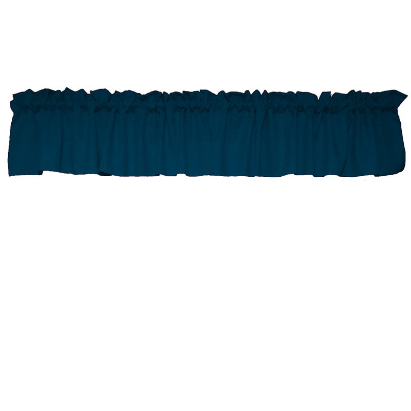 Cantonnière sur mesure l 58 po Pastorella, L 58 po x L 32 po, Bleu sarcelle