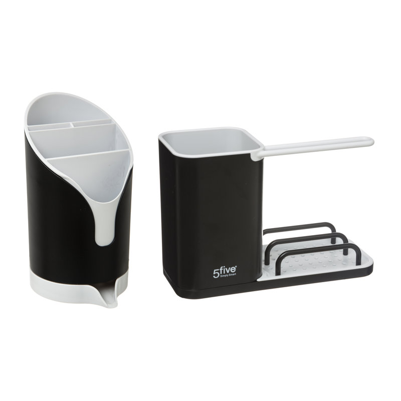 Plastic Utensil Crock, Black