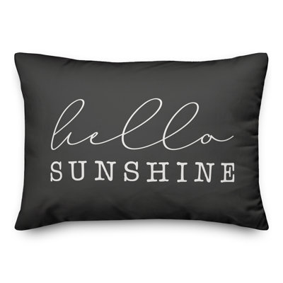 Hello Sunshine Outdoor Rectangular Pillow Cover & Insert