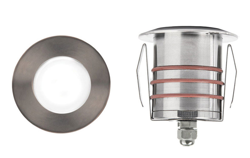 LED Well Light, Bronzed Stainless Steel