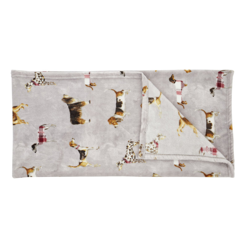 Country Dogs Soft 130x170cm Blanket Throw