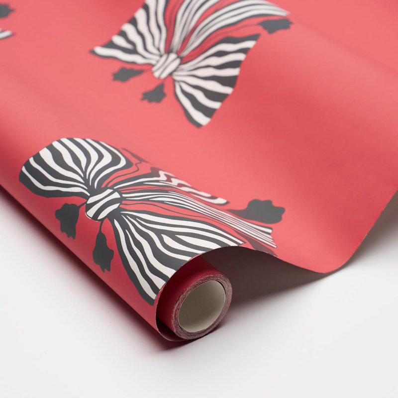 Papier peint Schumacher X Marian Mcevoy Bow-Wow-Wow, Rouge