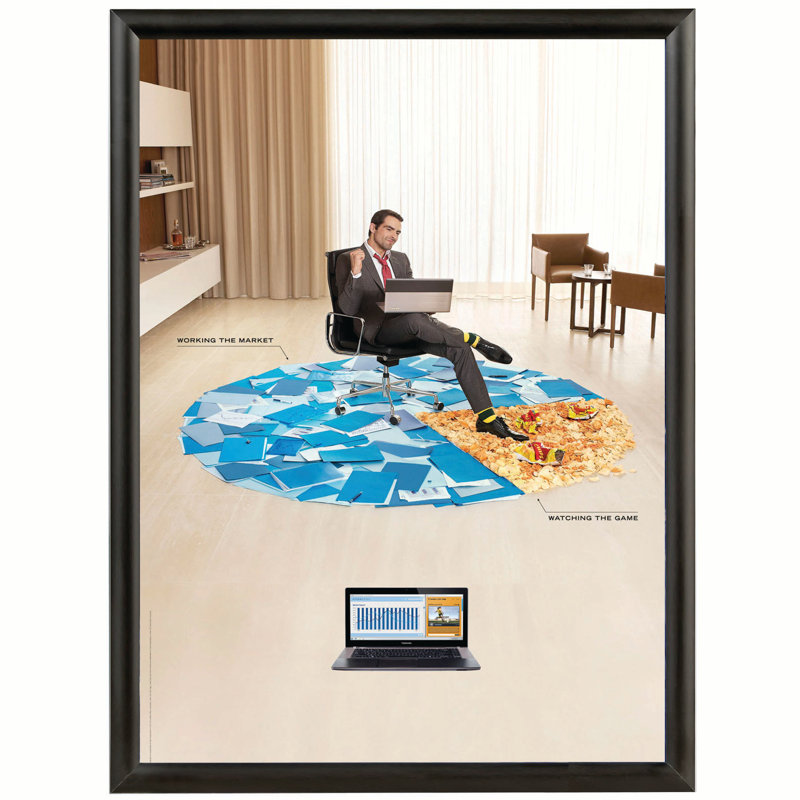 Black Aluminum Snap Open Wall Poster Frame