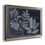«Foliage on Navy V», impression sur toile encadrée-641342475