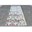 Tapis turc rétro à motif floral idéal pour rehausser l'apparence de votre salon ou de votre chambre à coucher