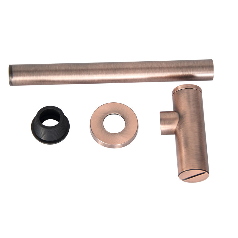 Siphon de lavabo, Cuivre antique