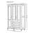 American Retro Light Luxury Brown Wardrobe