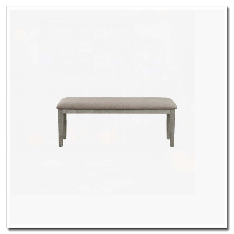 Banc de salle à manger rembourré, Gris