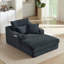 Canapé-lit 2 places (gris foncé)