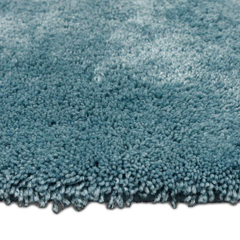 Pirates Well Washable Non-Slip Stain/Fade Resistant Solid Rectangle Bath Mat, 20" W x 34" L, Turquoise