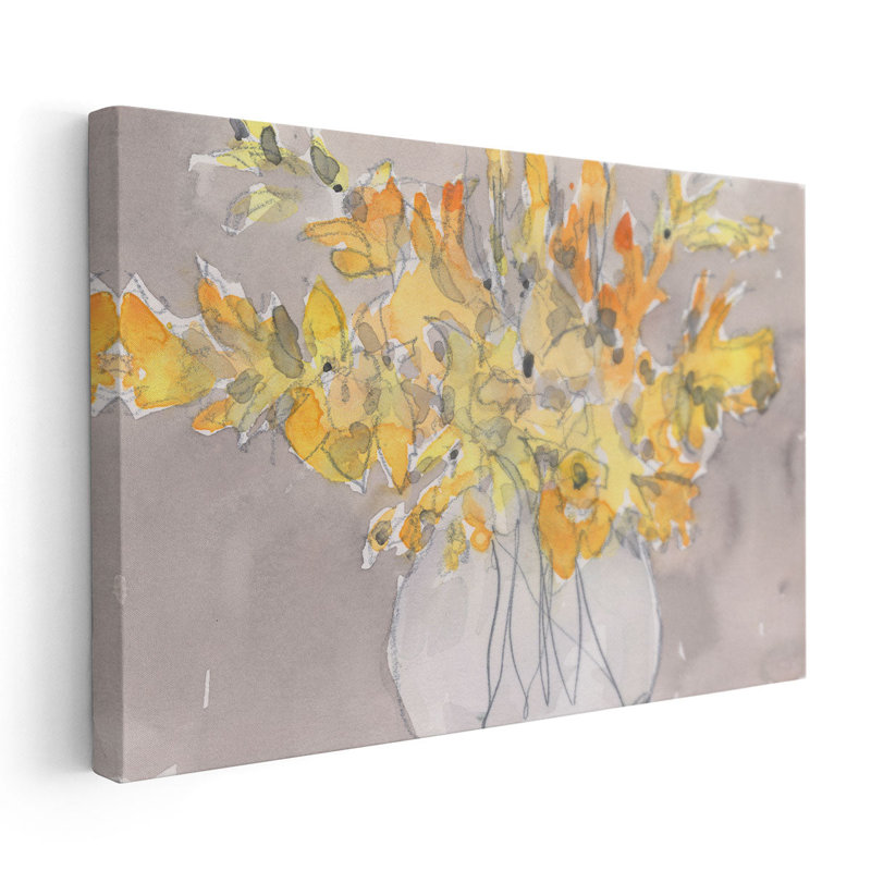 Day Dream Bouquet II - reproduction d'art sur toile, H 20 po x l 30 po