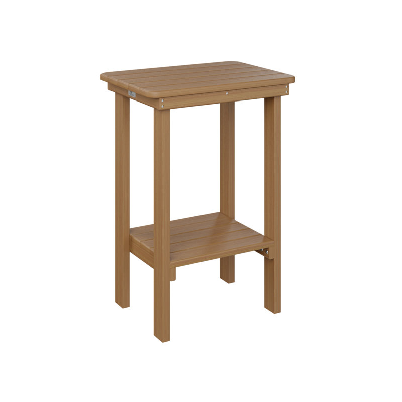 Berlin Gardens Rectangular End Counter Table, Natural Teak