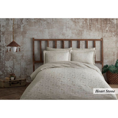 Cotton Damask Duvet Cover Set