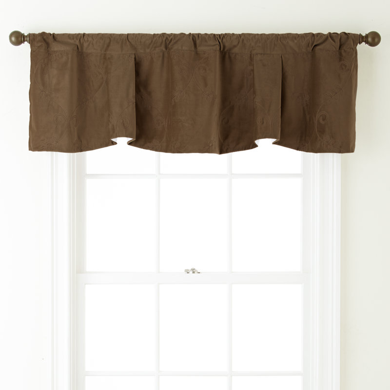 Angeletta Velvet Tailored Window Pelmet, Espresso