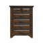 Commode et commode à tiroirs rétro noyer foncé - grande armoire de rangement pour chambre à coucher / salon