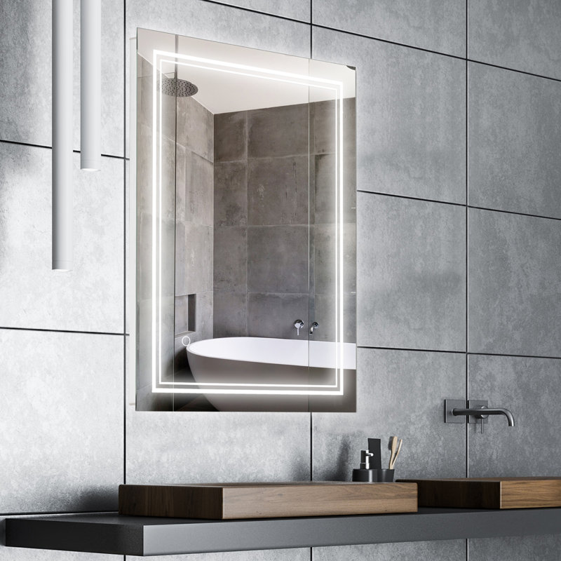 Miroir de salle de bain avec éclairage à DEL