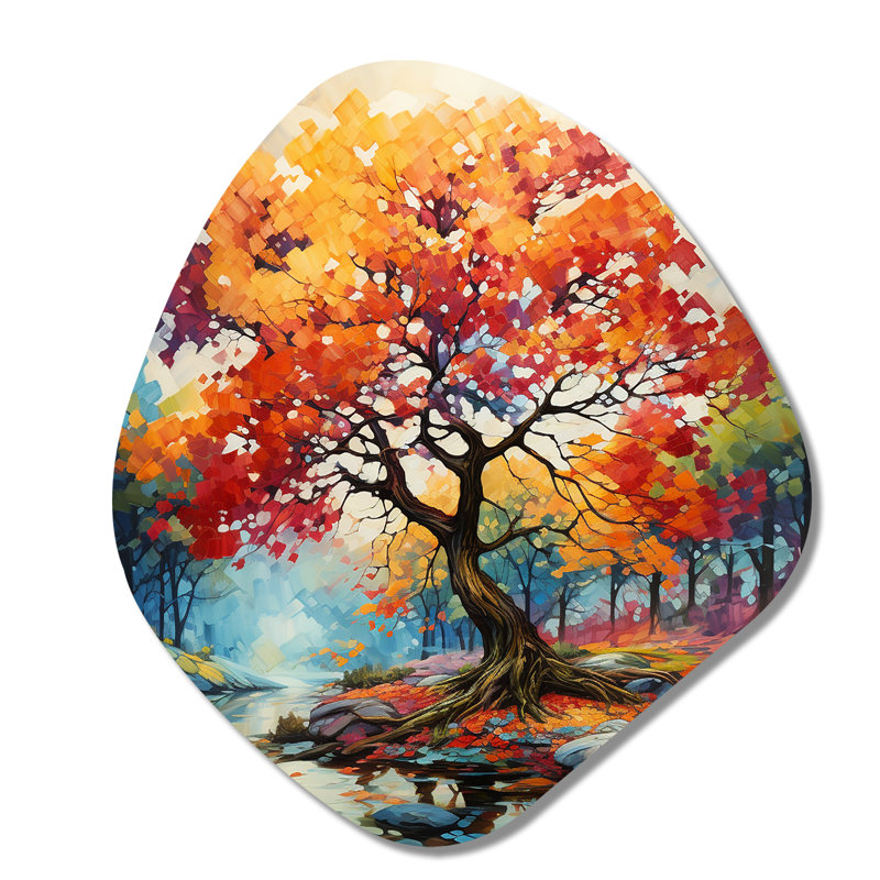 Orange orange, érable, érable, mélodie, H 28 po x l 25 po x P 1 po