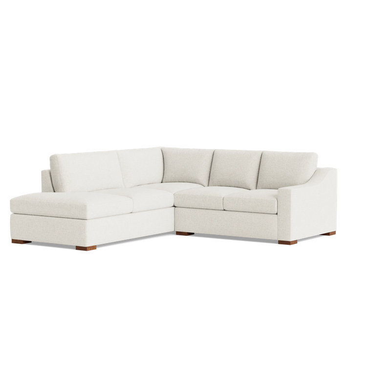 Lucca Sectional, Performance Weave - Natural, Left Hand Facing