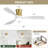 48 Inch Ceiling Fan with Light, Reversible DC Motor, Dimmable Light with Memory Function,Perfect for Bedroom, Living Room