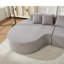 Couches désossées de 110,2 po x 62 po pour le salon, canapé modulaire incurvé avec 5 coussins, canapé en forme de L sans siège avec siège profond, mousse à mémoire de forme haute densité, aucun assemblage requis-379500533