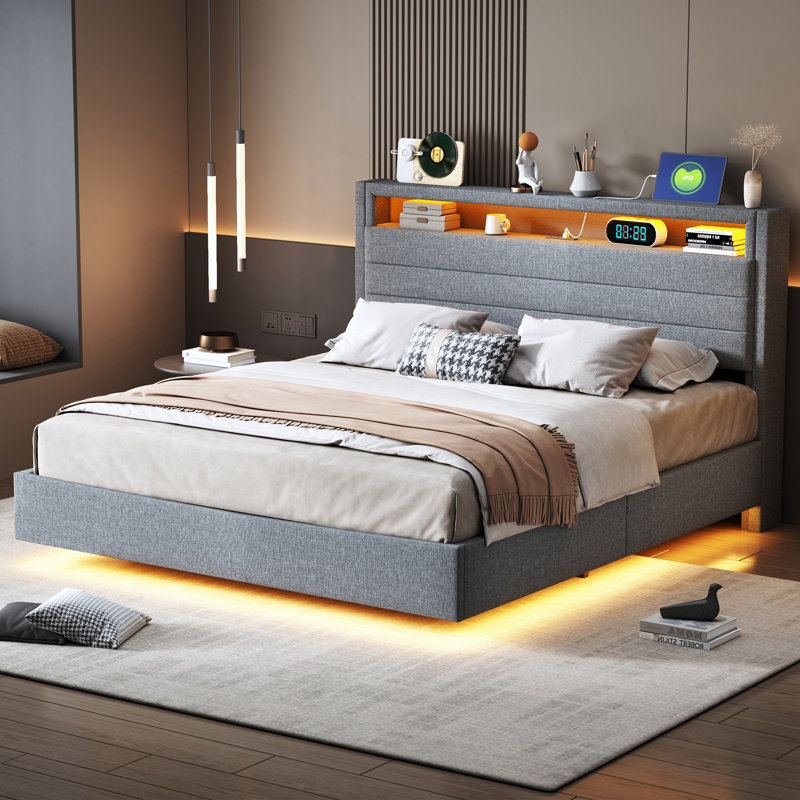 Bed, Gray