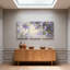 Plantes et fleurs, fleurs de lavande sur fond de ciel doux, ensemble de 3 impressions d'art sur toile-625094343