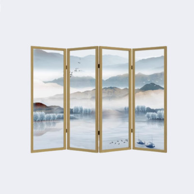 Paravent en bois pliable