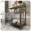 Cage robuste pour animaux à double couche avec tiroirs de rangement-1221996051