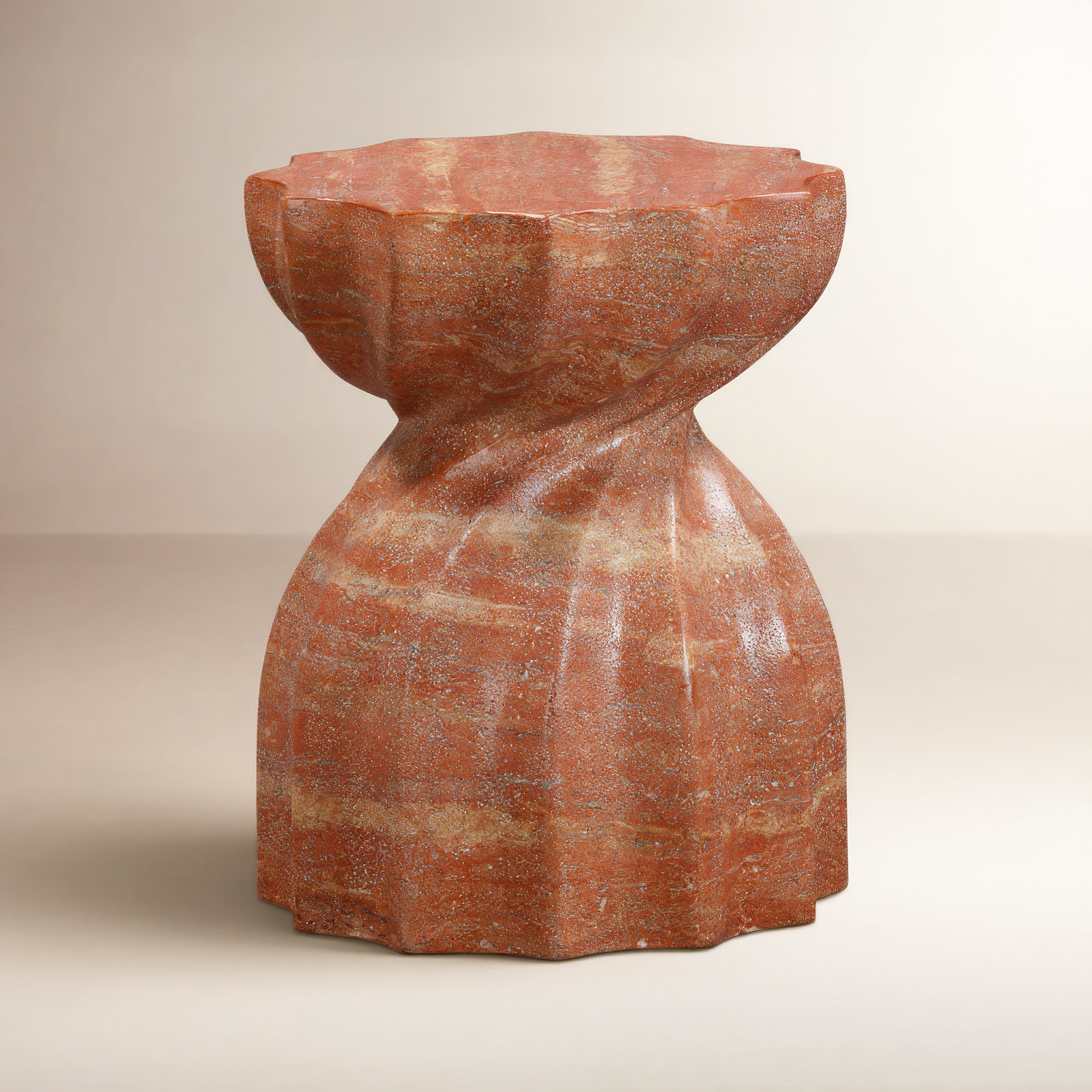 Centano End Table, Red