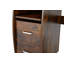 Bureau d'ordinateur en bois massif D&N, table de bureau avec lecteur pour ordinateur personnel, tablettes de rangement et classeur, deux tiroirs, plateau pour unité centrale, une tablette utilisée pour la plantation, simple, HPS, H 47,24 po x l 21,65 po