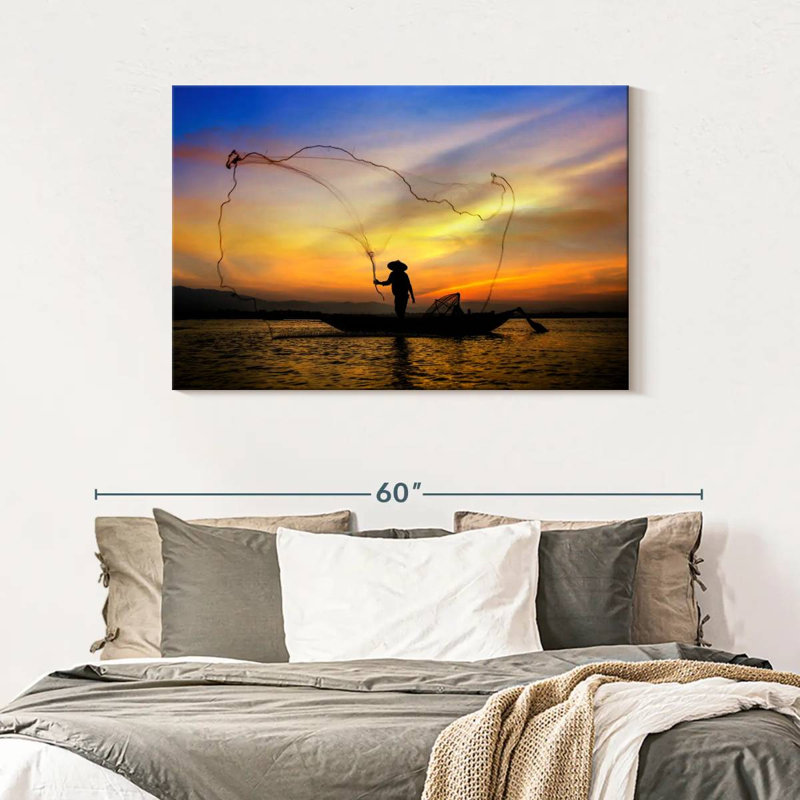 Filet de pêche Senne Fisherman, H 30 po x l 45 po