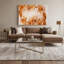 Aquarelle abstraite, art mural sur toile beige-551381791