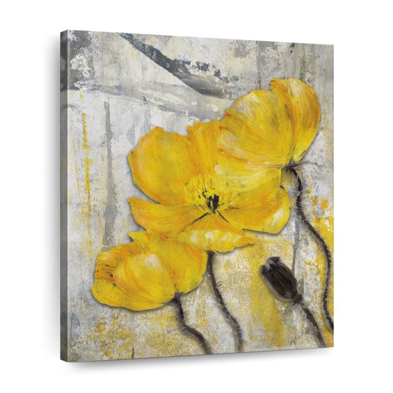 California Poppies - impression sur toile tendue, H 35 po x l 28 po x P 1,25 po