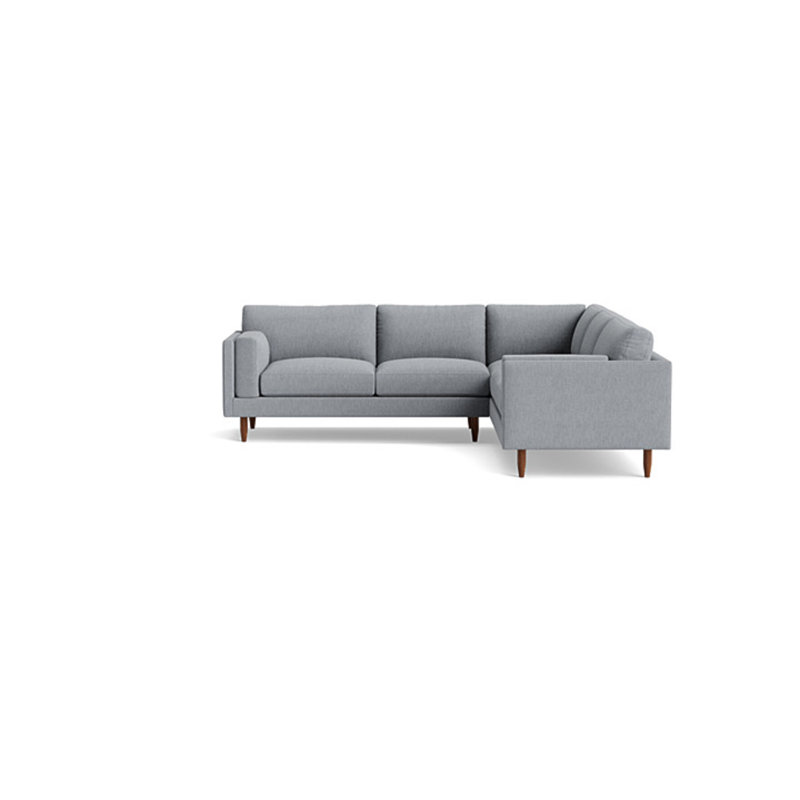 Skinny Fat Sectional, Right Hand Facing, Performance Weave - Zinc