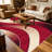 Abstract Swirl Red Beige carpet-easy to clean, machine-washable, soft and comfortable; suitable for door mats, kitchens, living rooms, bedrooms, corridors, and laundry areas. Easy to clean, durable carpet for home decoration.-1368798350