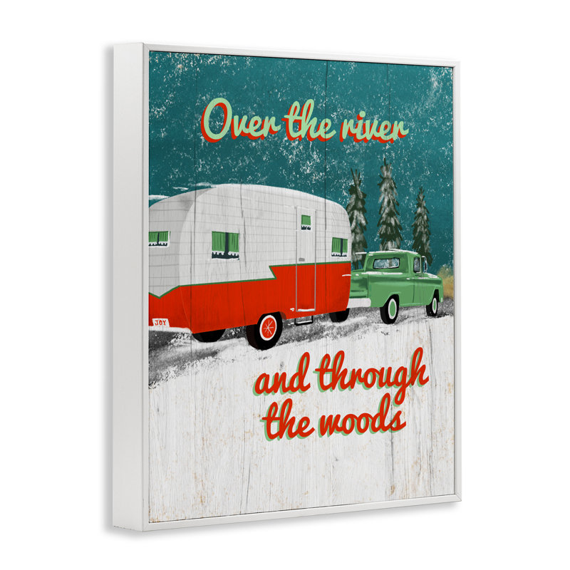 Rustic Christmas Road Trip, estampe numérique, conception de Jilly Jack Designs, H 30 po x l 24 po