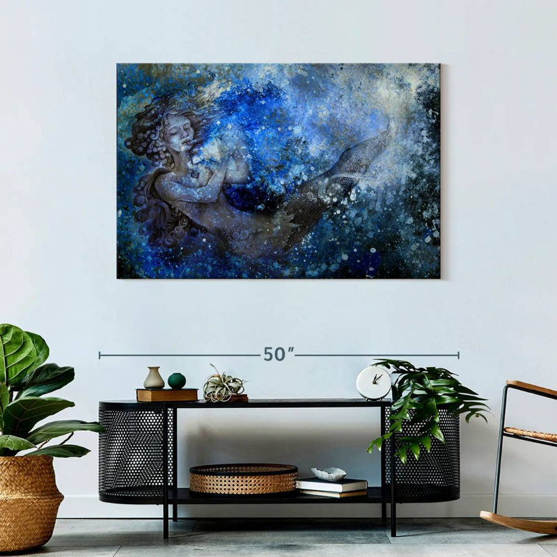 Kelan Abstract Mermaid, 30" H x 45" W
