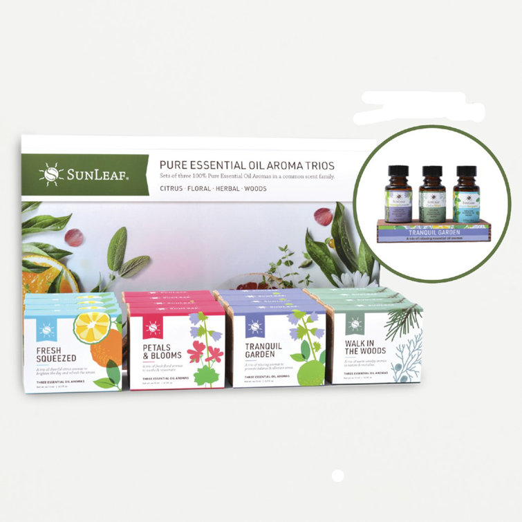SunLeaf Naturals Fresh Squeezed Essential Oil Aroma Trio