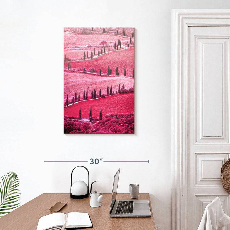 Vallée toscane rose d'Alvord, H 30 po x l 20 po