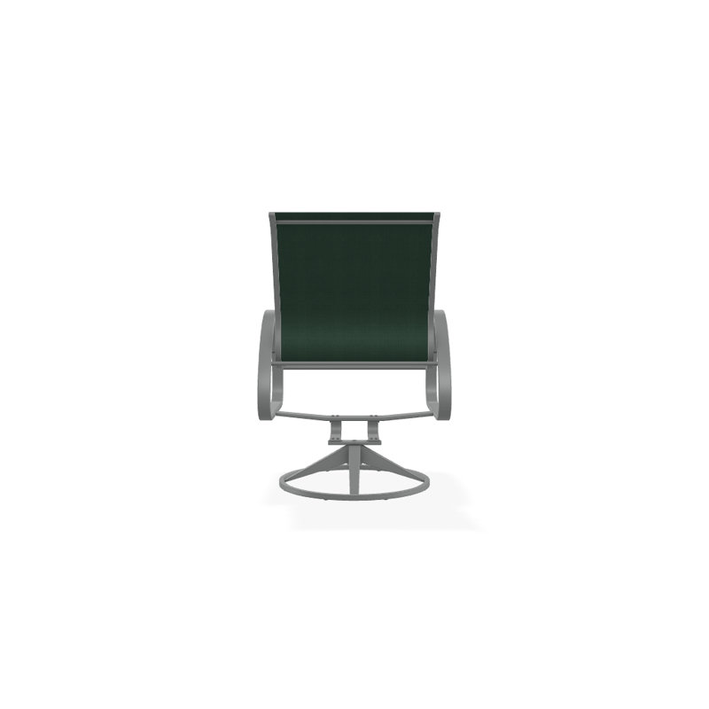 Aruba 1 Outdoor Dining Armchair, Textured Graphite, Forest Forest Green 22D Sunbrella®
