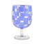 Blue Check Acrylic Water Goblets-1348262477