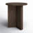 Potbelly Round End Table with Cross Base-1674004727