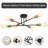 Dorae 6 - Light Dimmable Sputnik Modern Linear Chandelier Semi Flush Mount Ceiling Light-80078260-148584384