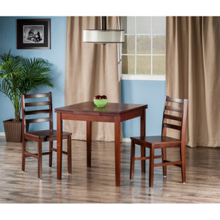 Delmar - Person Solid Wood Top Four Leg Dining Set