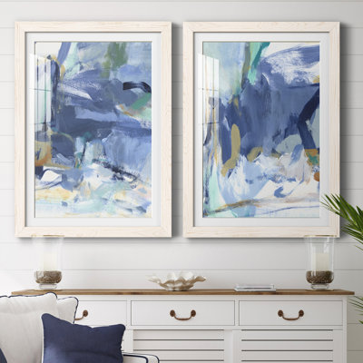 Blue Room I Premium encadré mat - prêt à être accroché