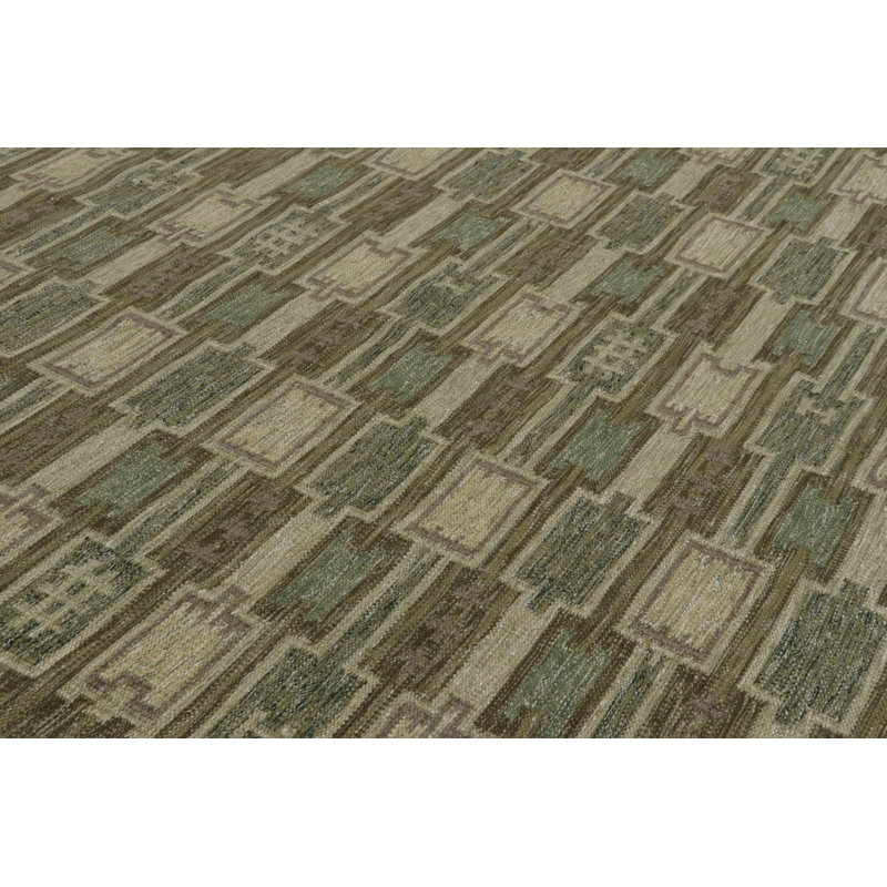 Scandinavin Geometric Area Rug, Rectangle 12' x 18'