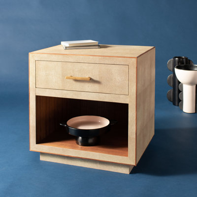 Table de bout avec rangement Shagreen