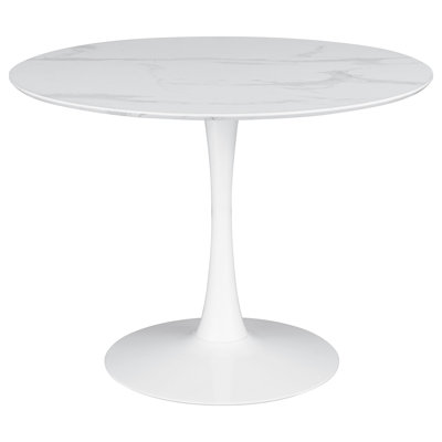 Charlirose Round Metal Base Dining Table
