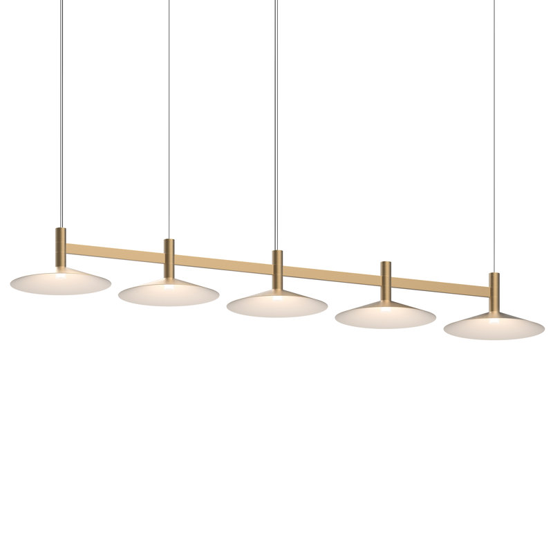 Systema Staccato 57" Black Aluminum LED Linear Pendant