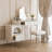 Makeup Vanity with Light mirror,2 drawers